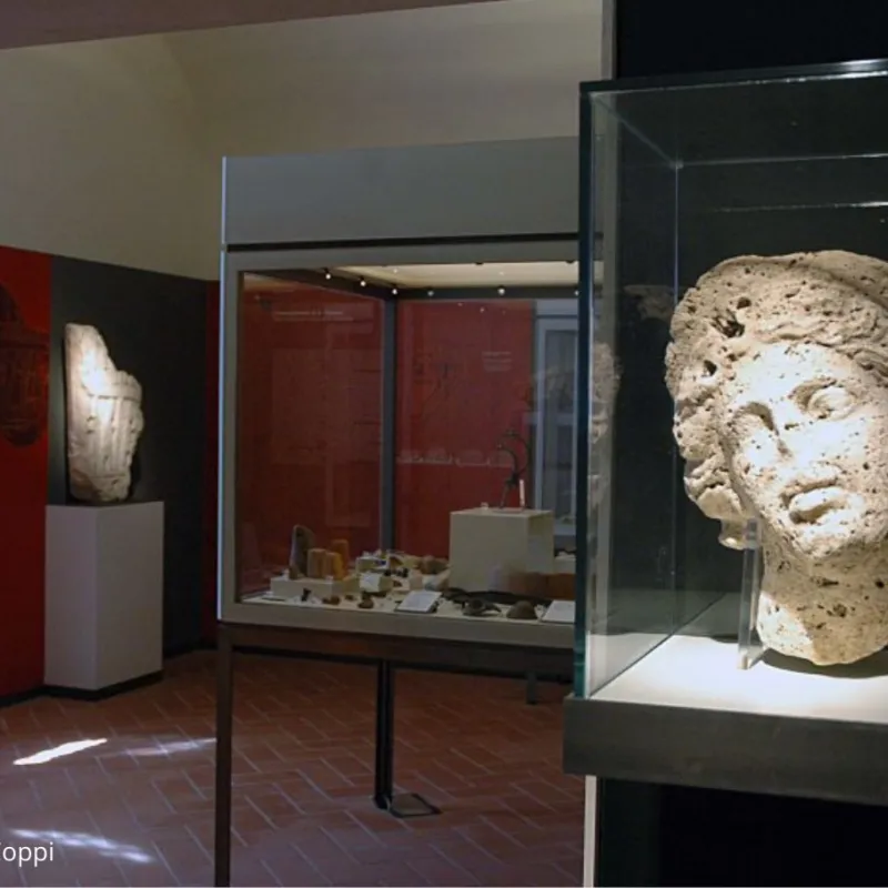 Testa di divinità femminile, Museo archeologico Claudia Giontella